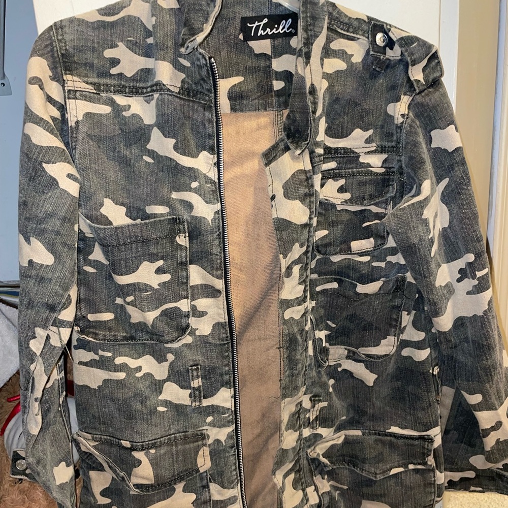 Camouflage Jean Jacket